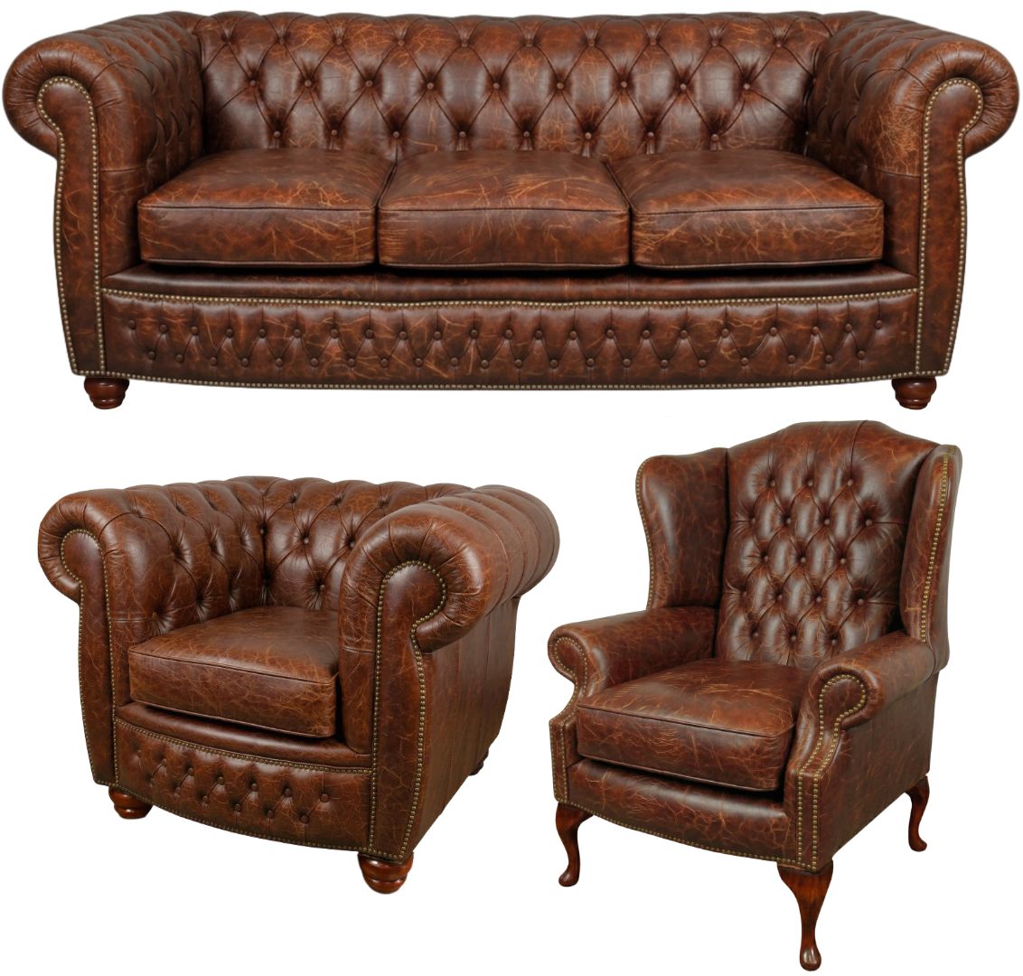The Chamberlain Chesterfield 3 Piece Suite