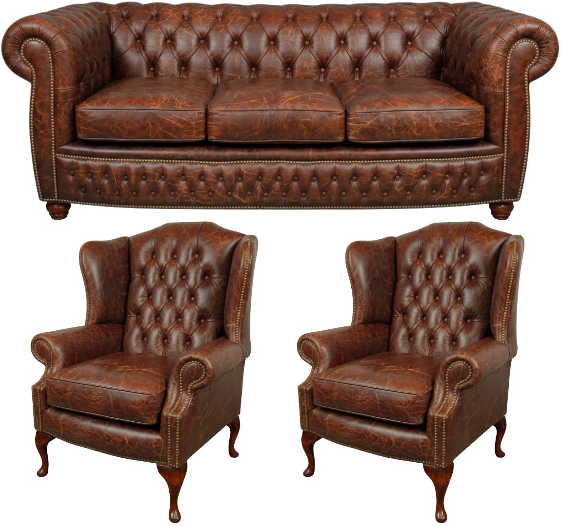 The Chamberlain Chesterfield 3 Piece Suite