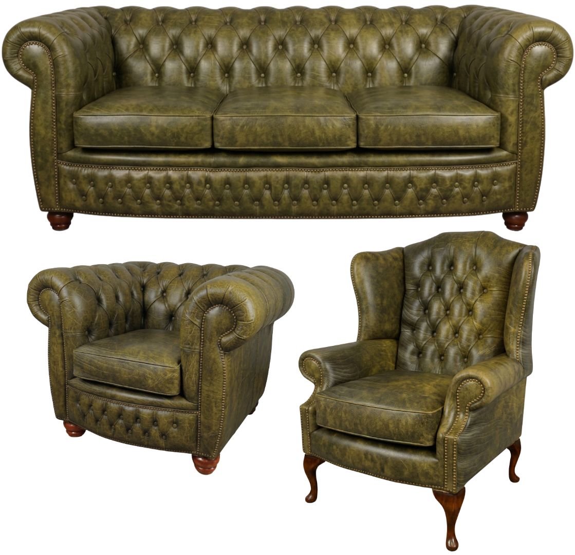 The Chamberlain Chesterfield 3 Piece Suite
