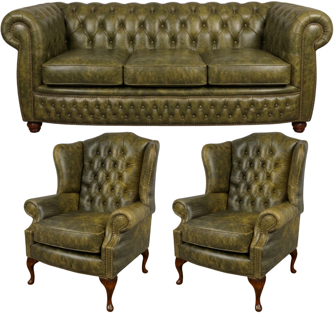 The Chamberlain Chesterfield 3 Piece Suite
