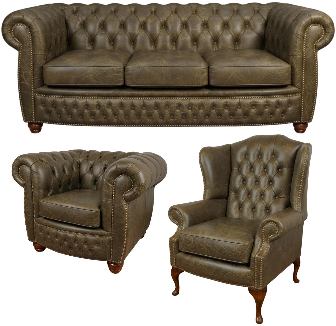 The Chamberlain Chesterfield 3 Piece Suite