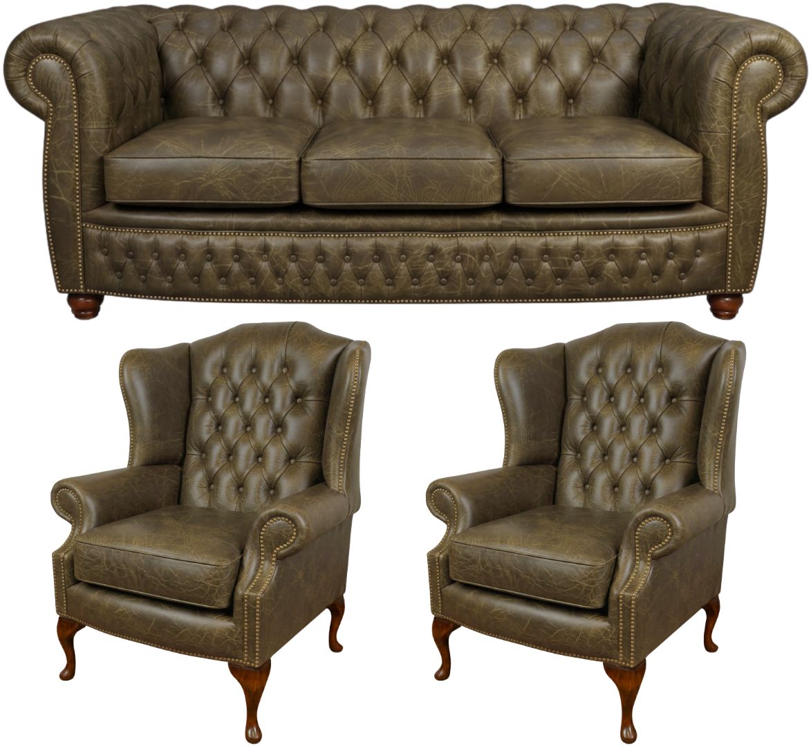 The Chamberlain Chesterfield 3 Piece Suite