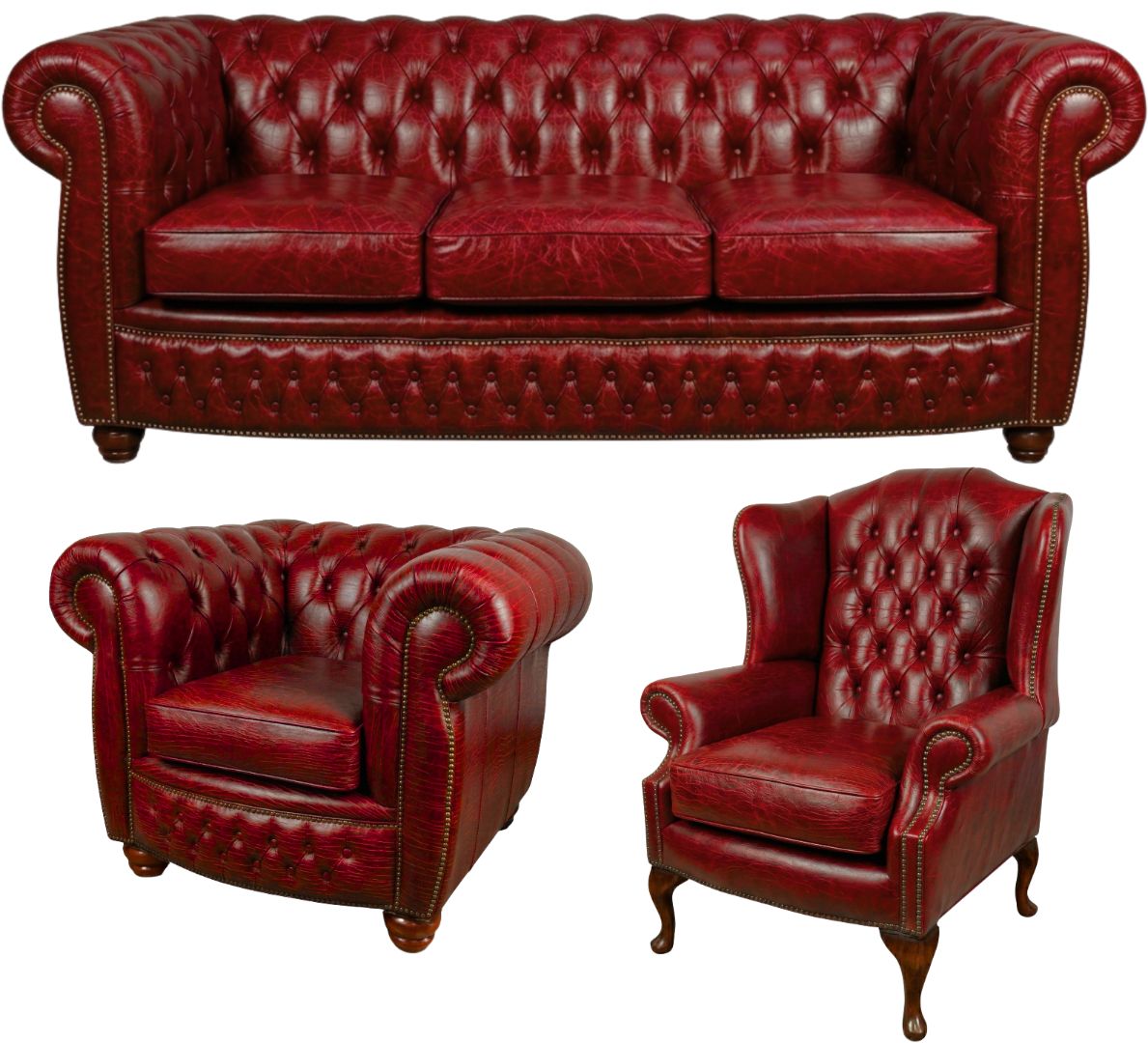 The Chamberlain Chesterfield 3 Piece Suite