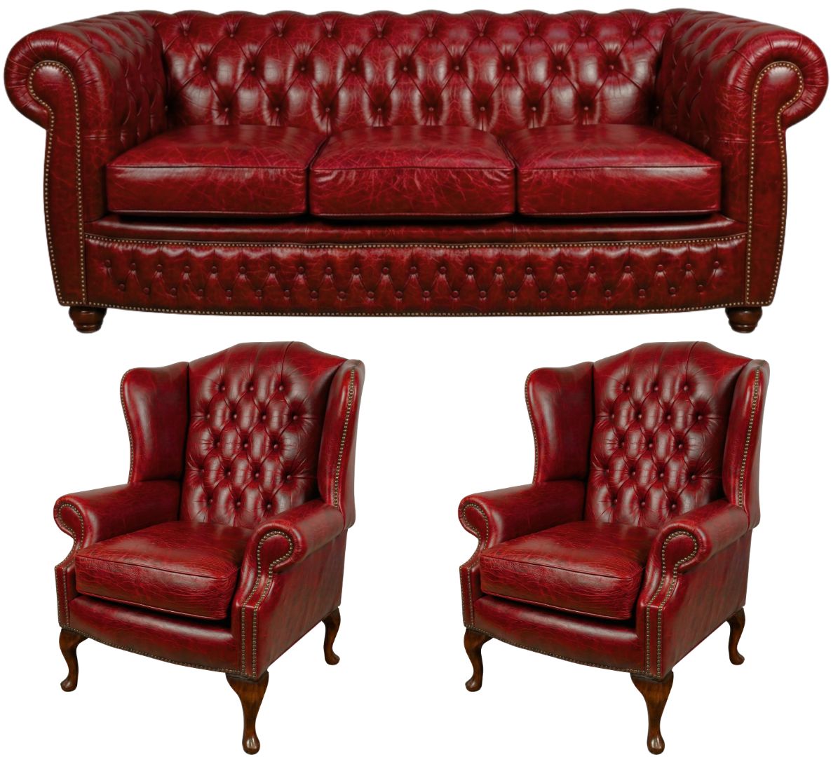 The Chamberlain Chesterfield 3 Piece Suite