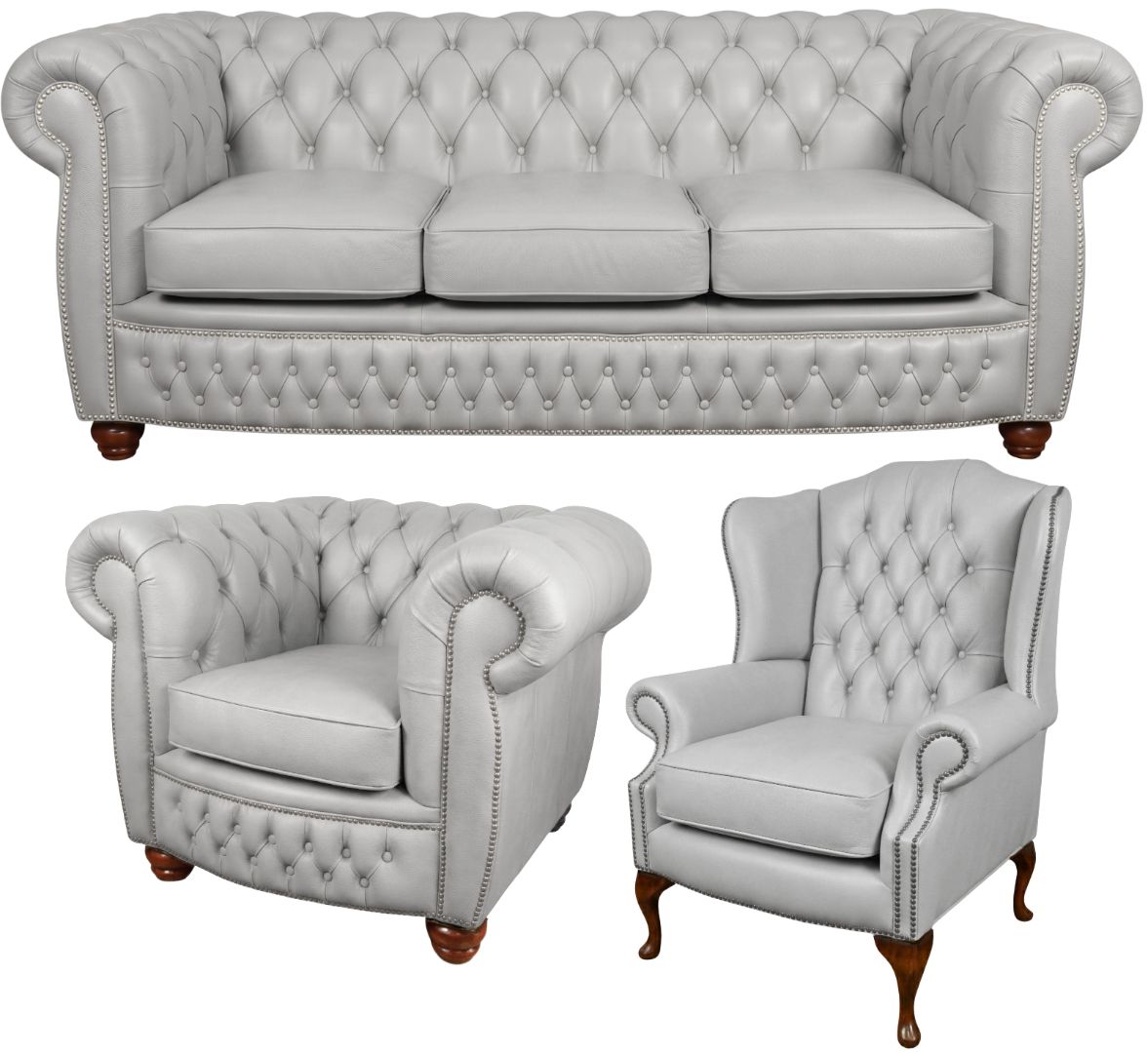 The Chamberlain Chesterfield 3 Piece Suite
