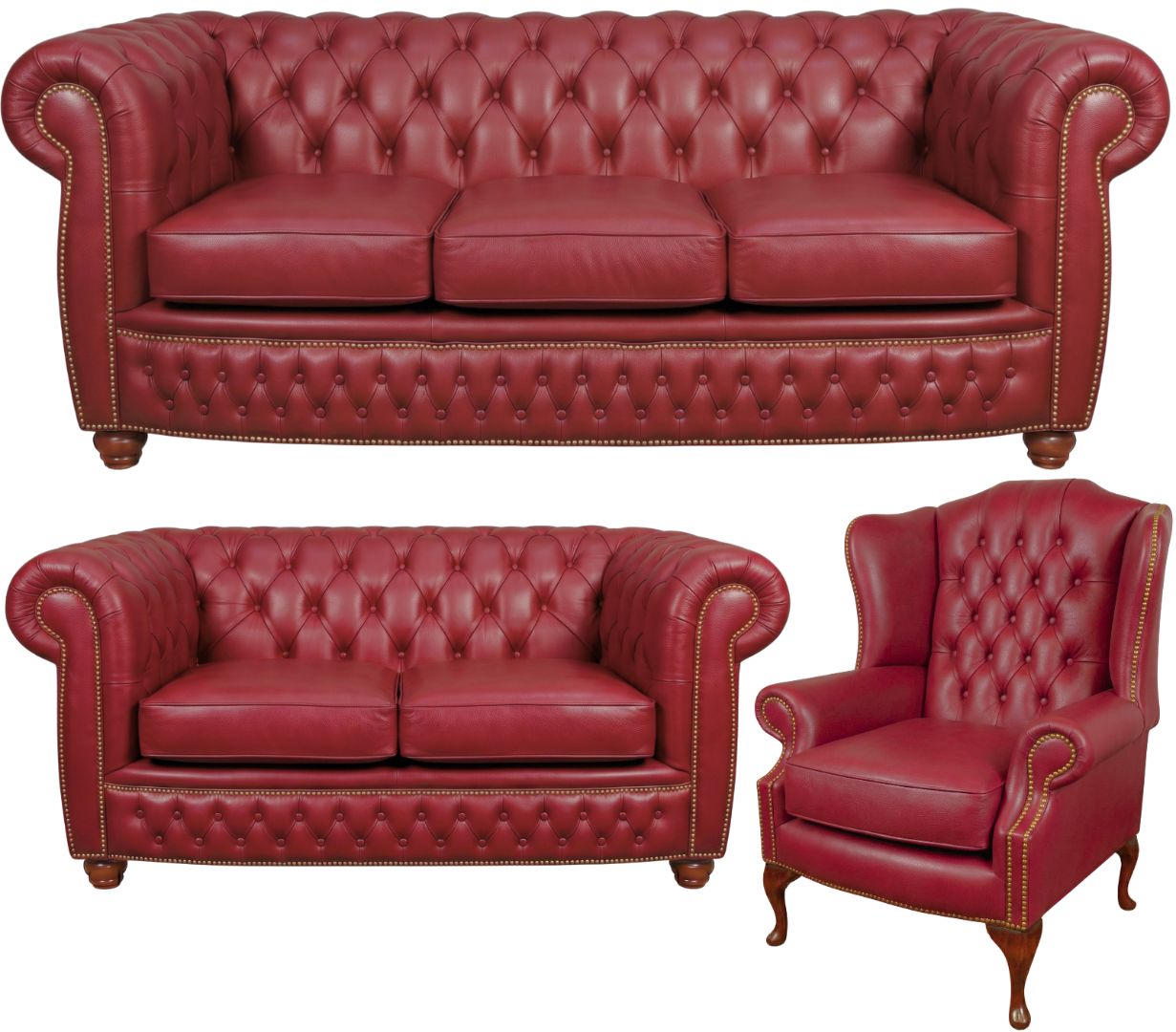 The Chamberlain Chesterfield 3 Piece Suite