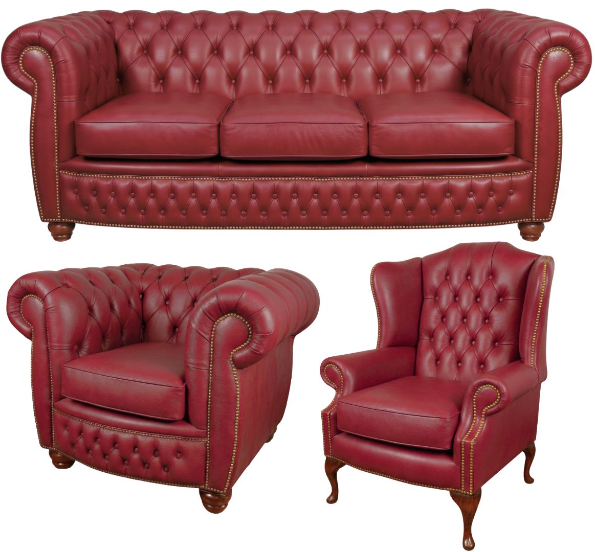 The Chamberlain Chesterfield 3 Piece Suite