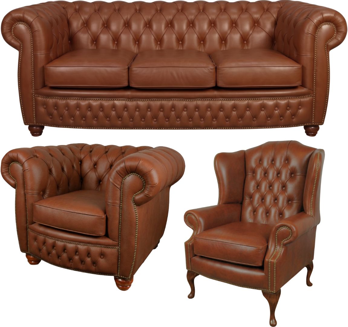 The Chamberlain Chesterfield 3 Piece Suite