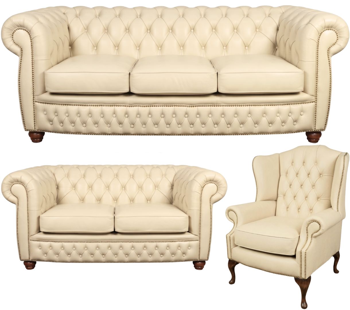 The Chamberlain Chesterfield 3 Piece Suite