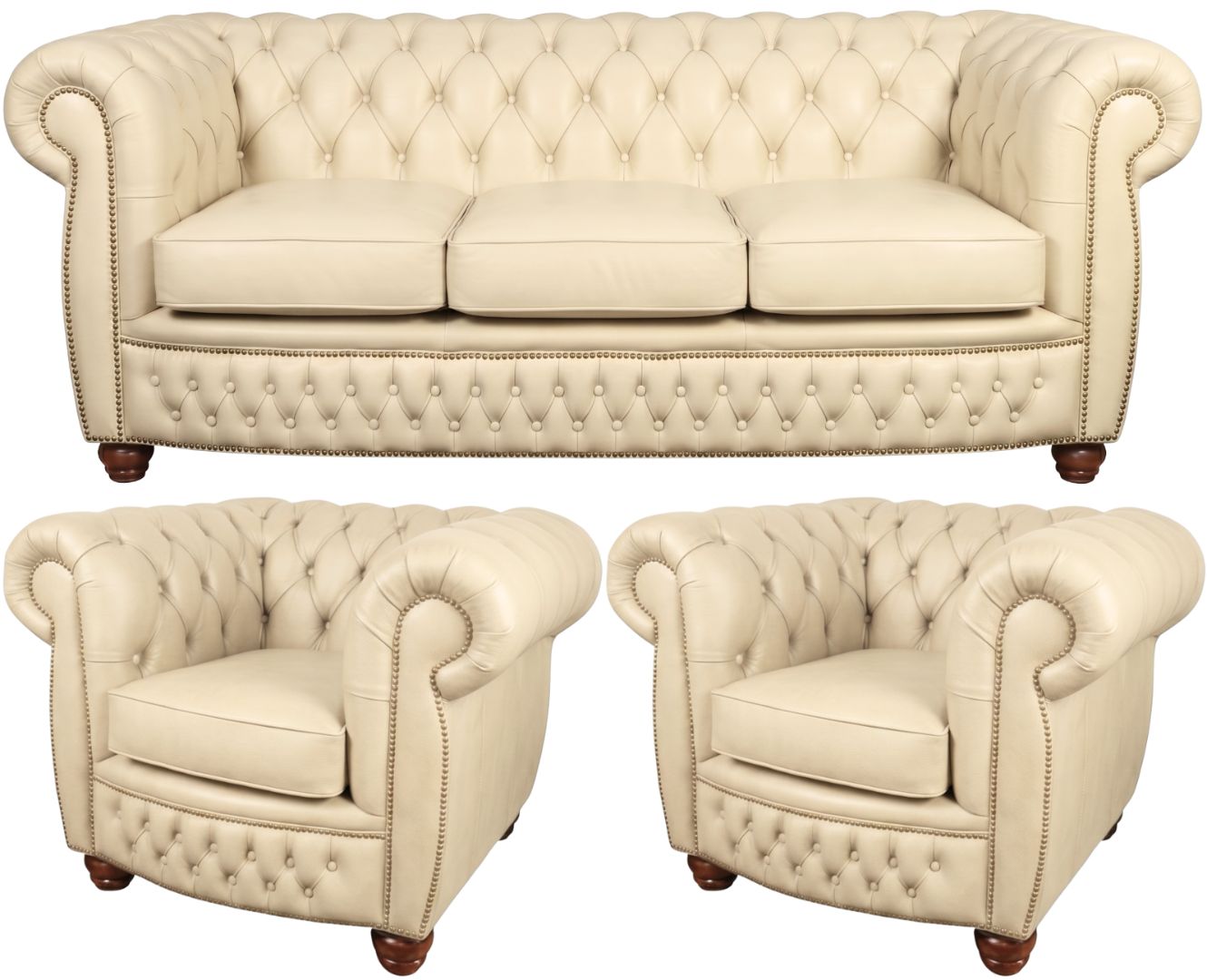 The Chamberlain Chesterfield 3 Piece Suite