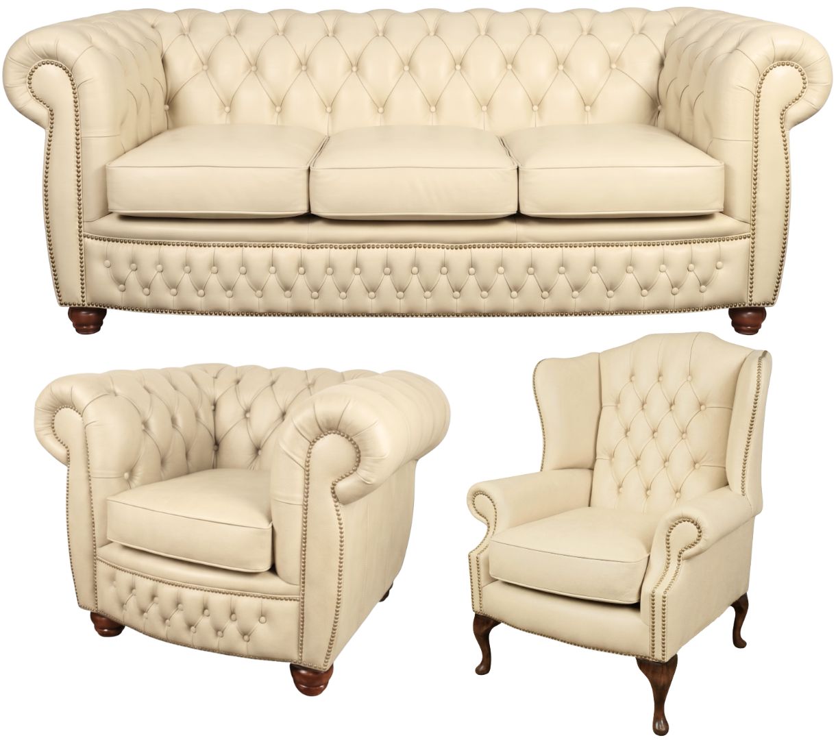 The Chamberlain Chesterfield 3 Piece Suite