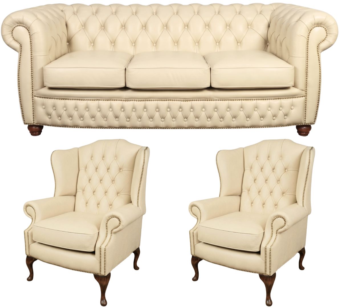 The Chamberlain Chesterfield 3 Piece Suite