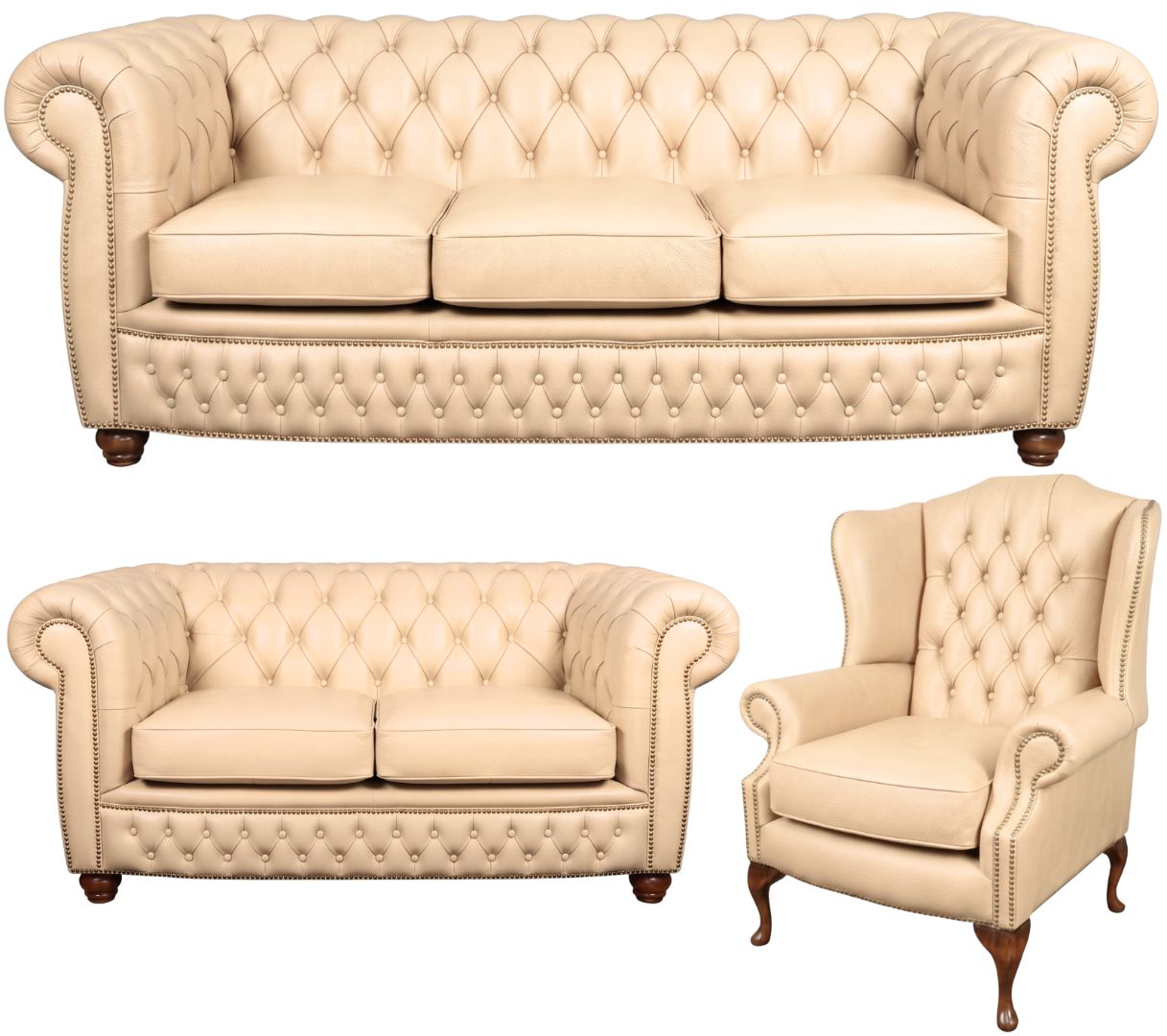 The Chamberlain Chesterfield 3 Piece Suite