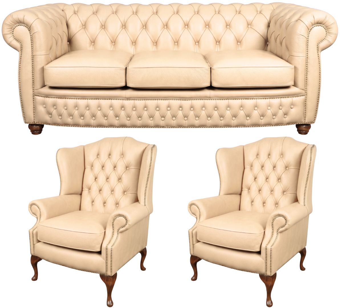 The Chamberlain Chesterfield 3 Piece Suite