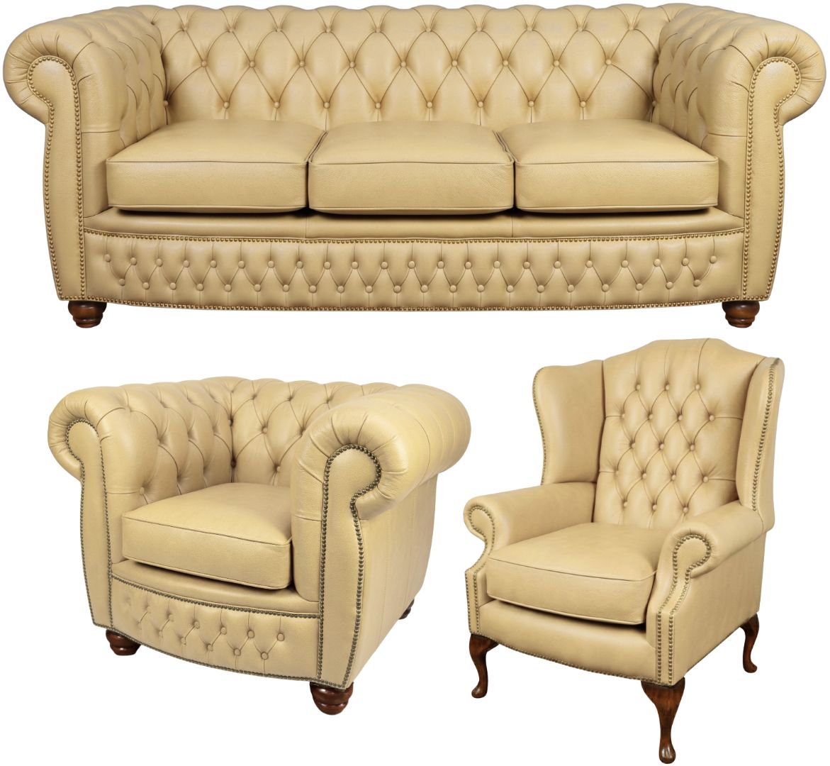 The Chamberlain Chesterfield 3 Piece Suite