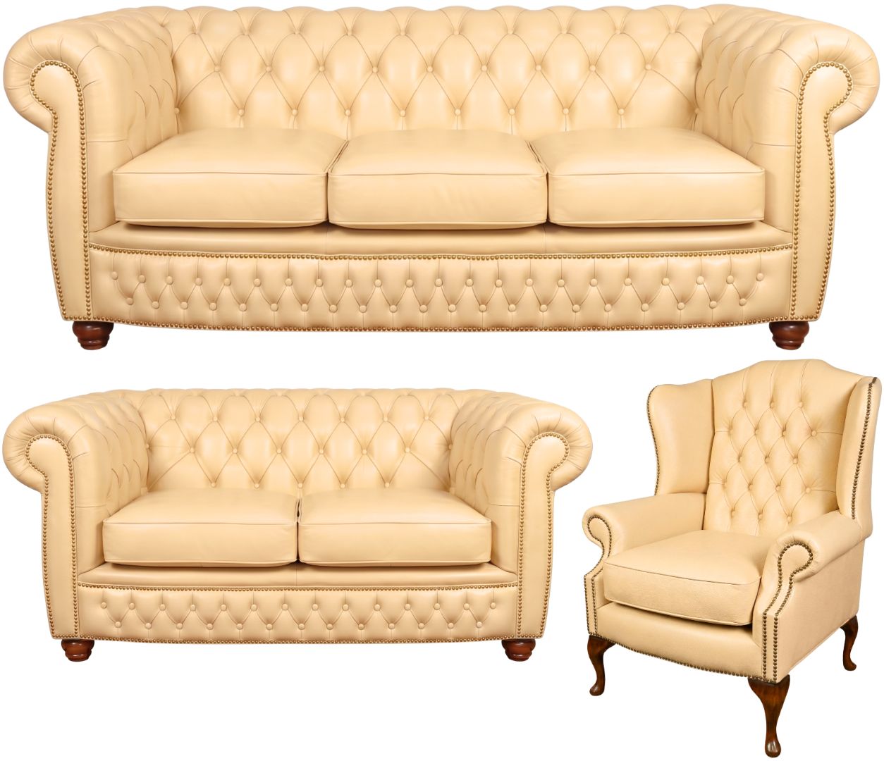 The Chamberlain Chesterfield 3 Piece Suite
