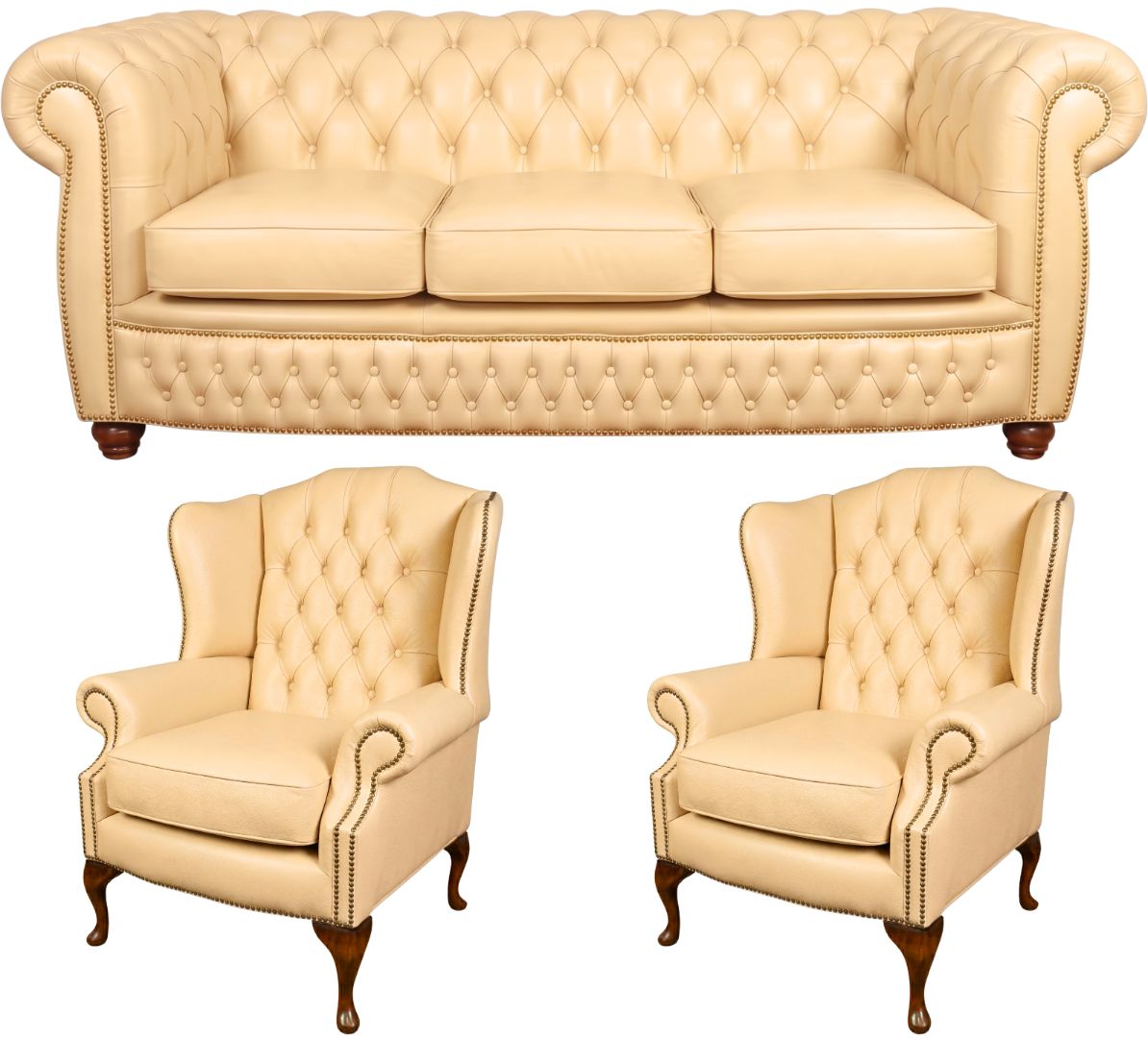 The Chamberlain Chesterfield 3 Piece Suite