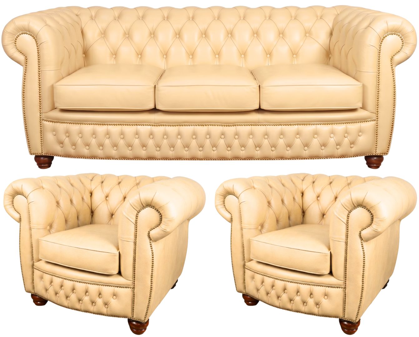 The Chamberlain Chesterfield 3 Piece Suite