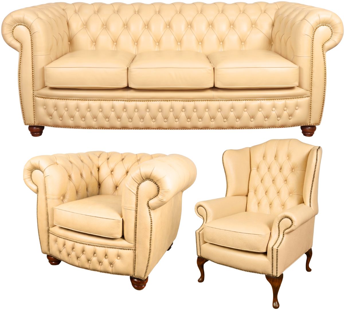 The Chamberlain Chesterfield 3 Piece Suite