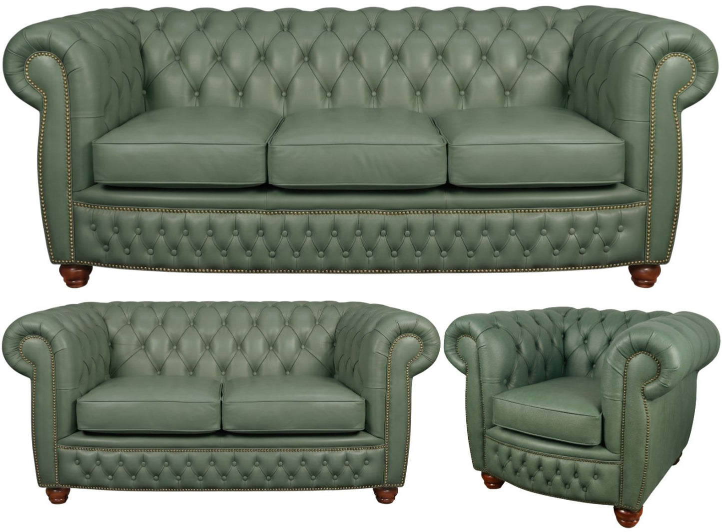 The Chamberlain Chesterfield 3 Piece Suite