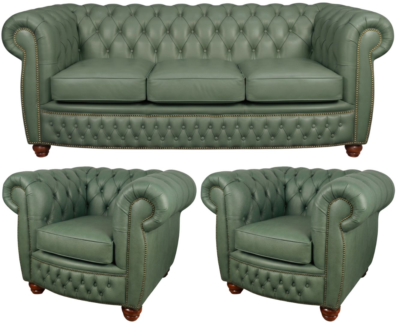 The Chamberlain Chesterfield 3 Piece Suite