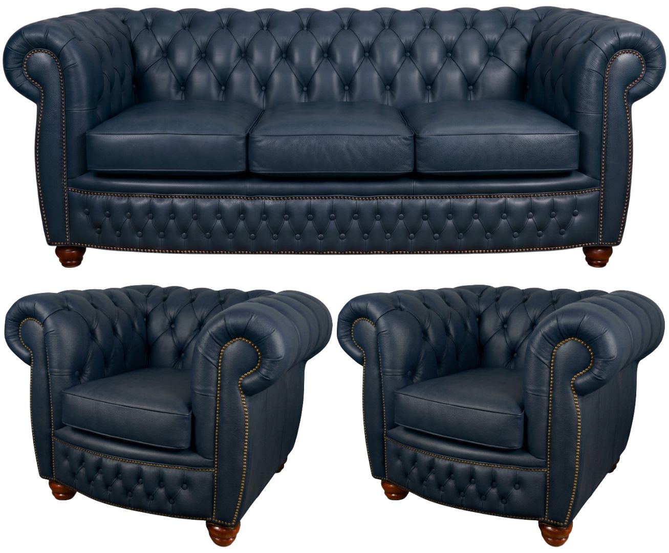The Chamberlain Chesterfield 3 Piece Suite