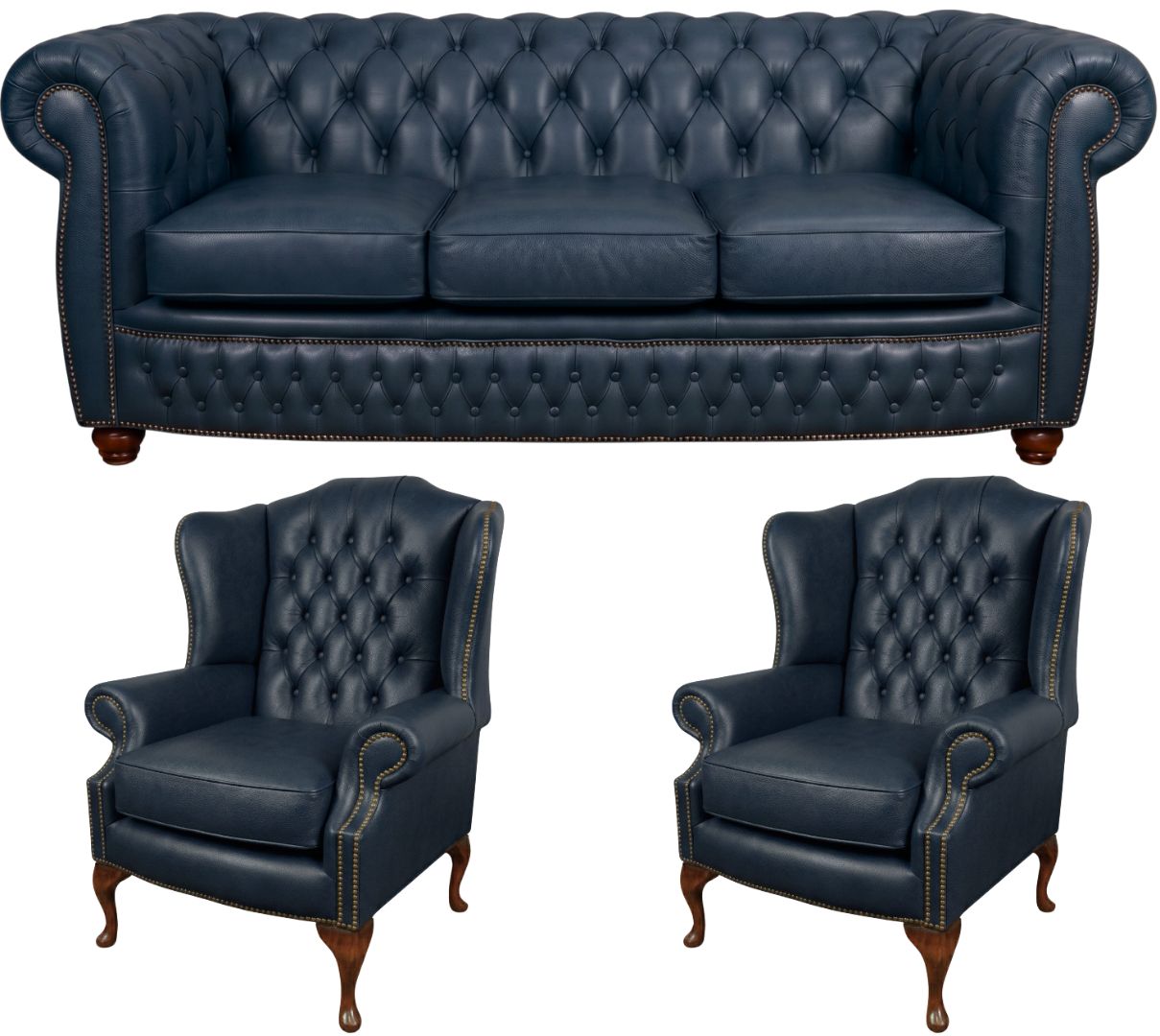 The Chamberlain Chesterfield 3 Piece Suite