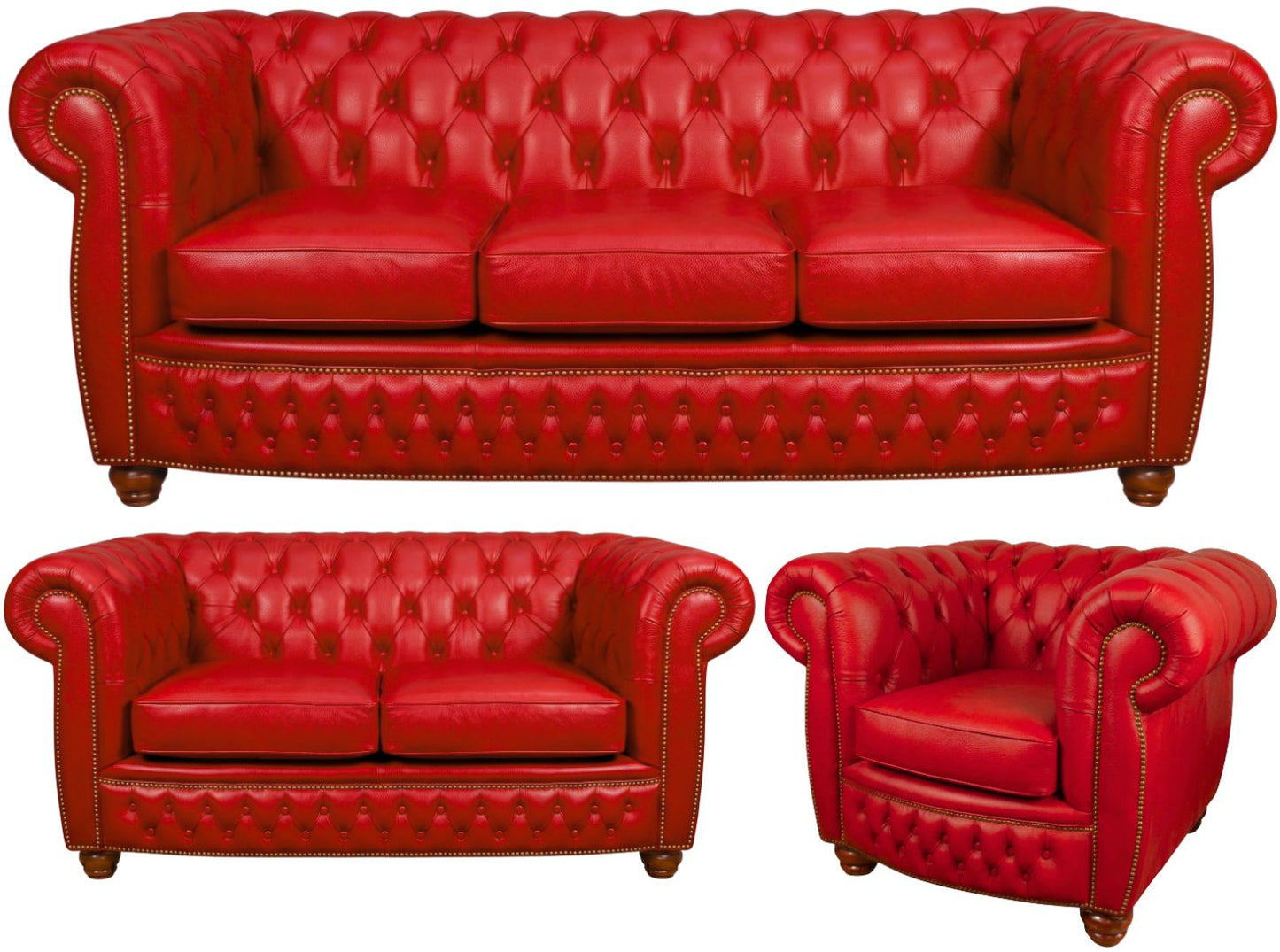 The Chamberlain Chesterfield 3 Piece Suite