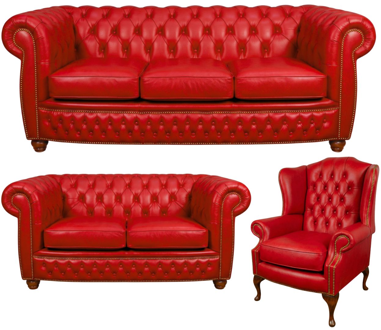 The Chamberlain Chesterfield 3 Piece Suite
