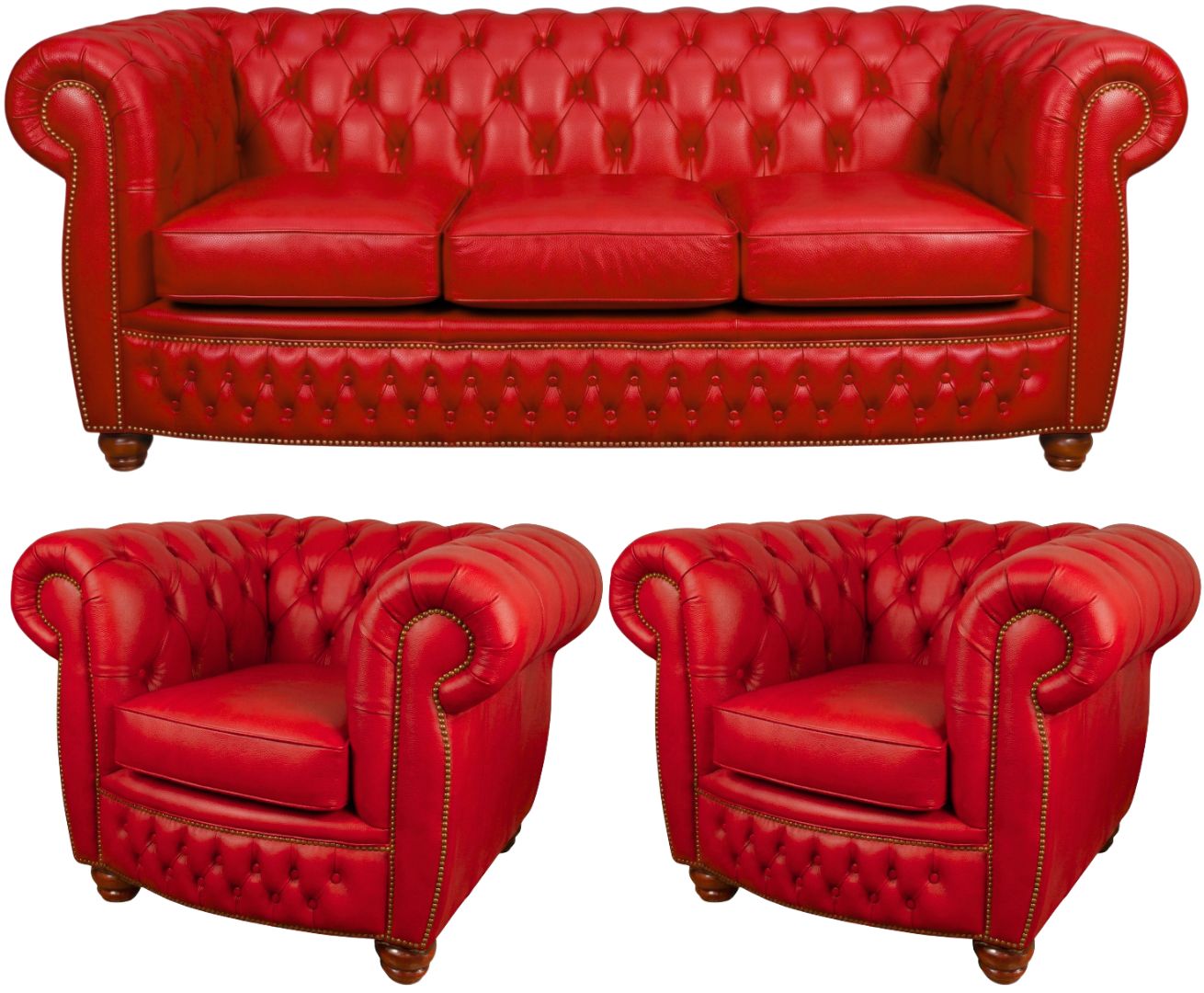 The Chamberlain Chesterfield 3 Piece Suite