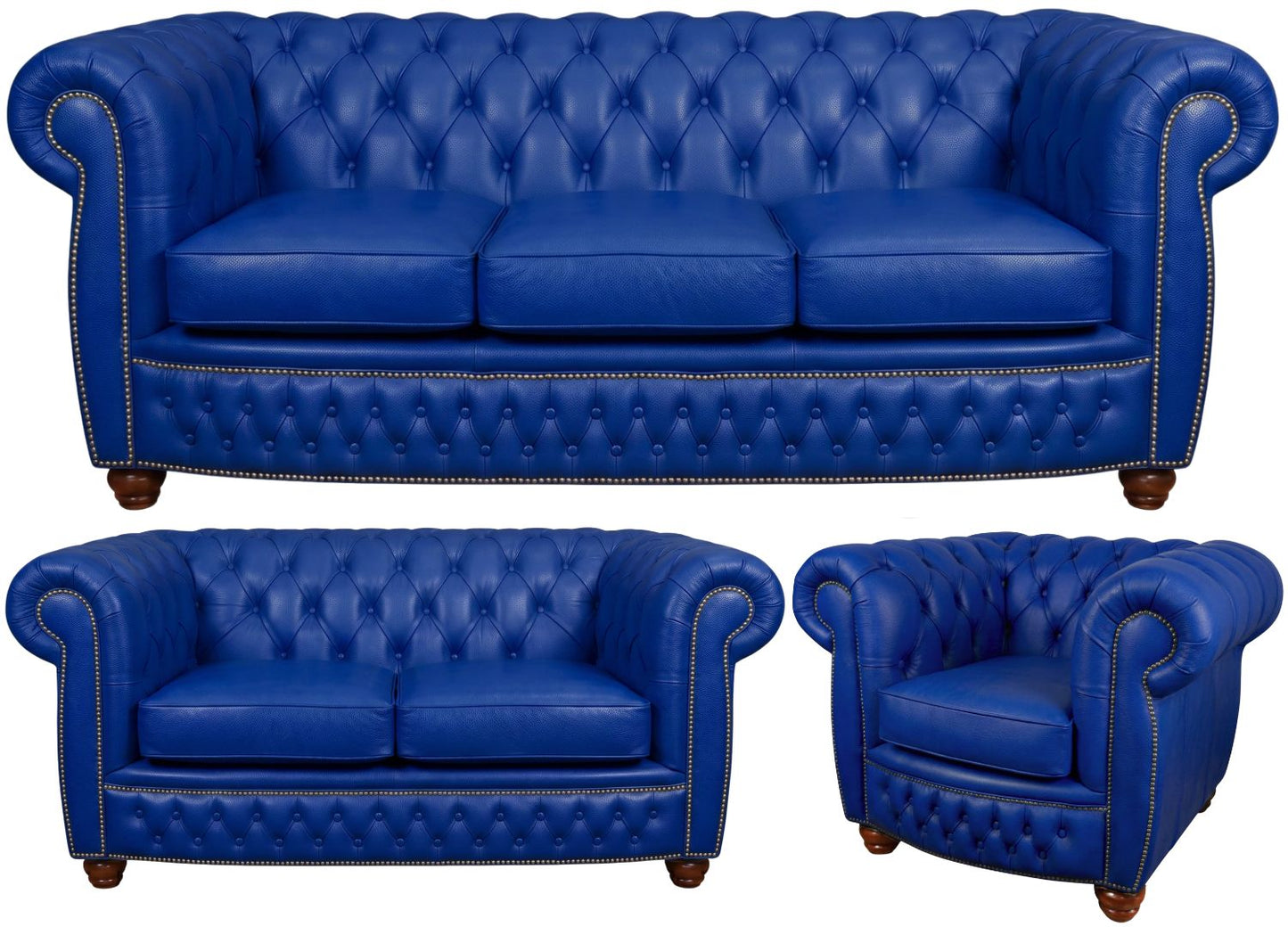 The Chamberlain Chesterfield 3 Piece Suite