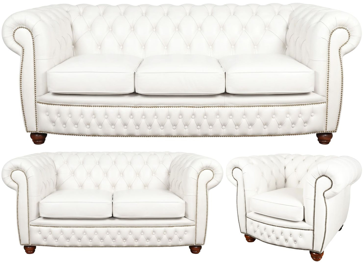 The Chamberlain Chesterfield 3 Piece Suite