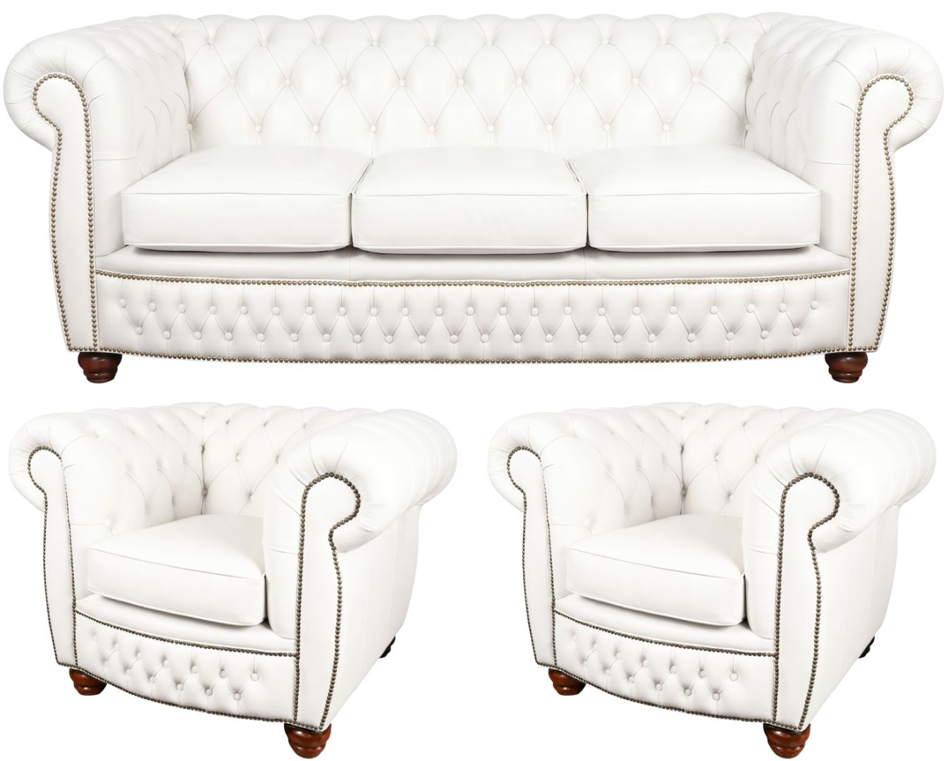 The Chamberlain Chesterfield 3 Piece Suite
