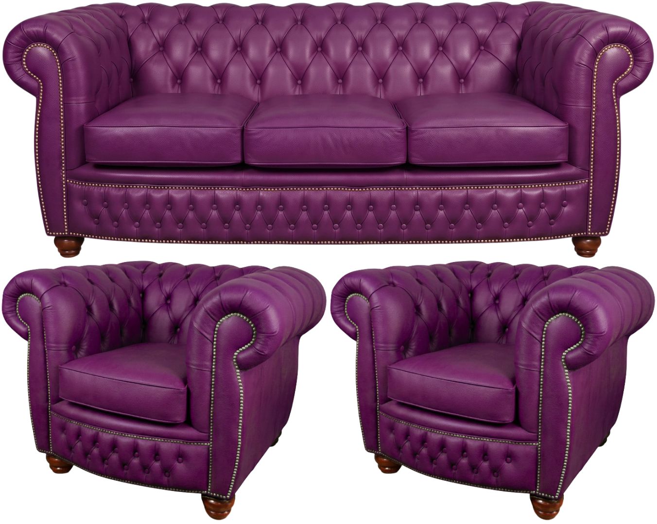 The Chamberlain Chesterfield 3 Piece Suite