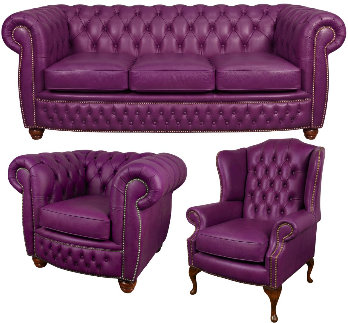 The Chamberlain Chesterfield 3 Piece Suite