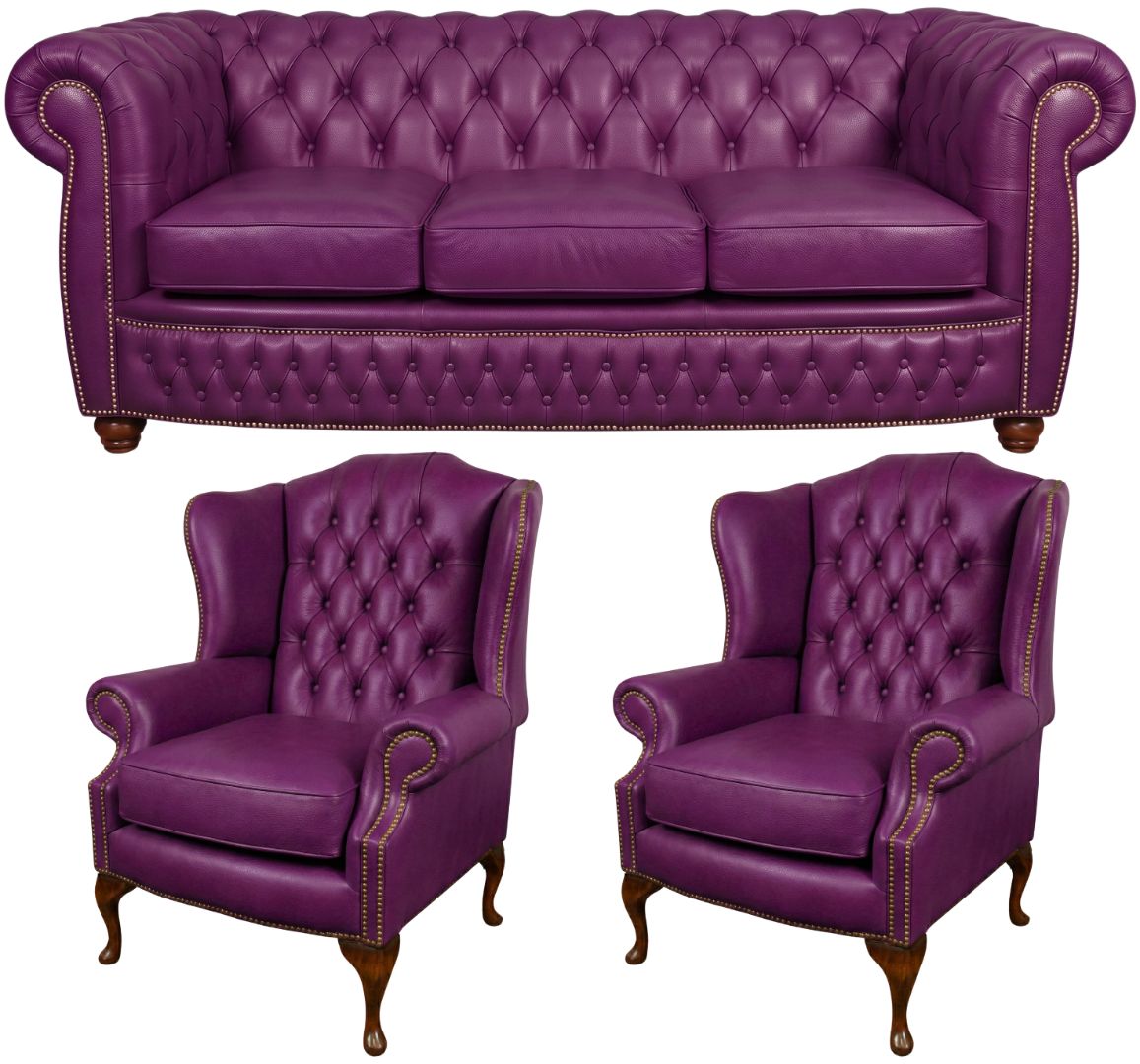 The Chamberlain Chesterfield 3 Piece Suite