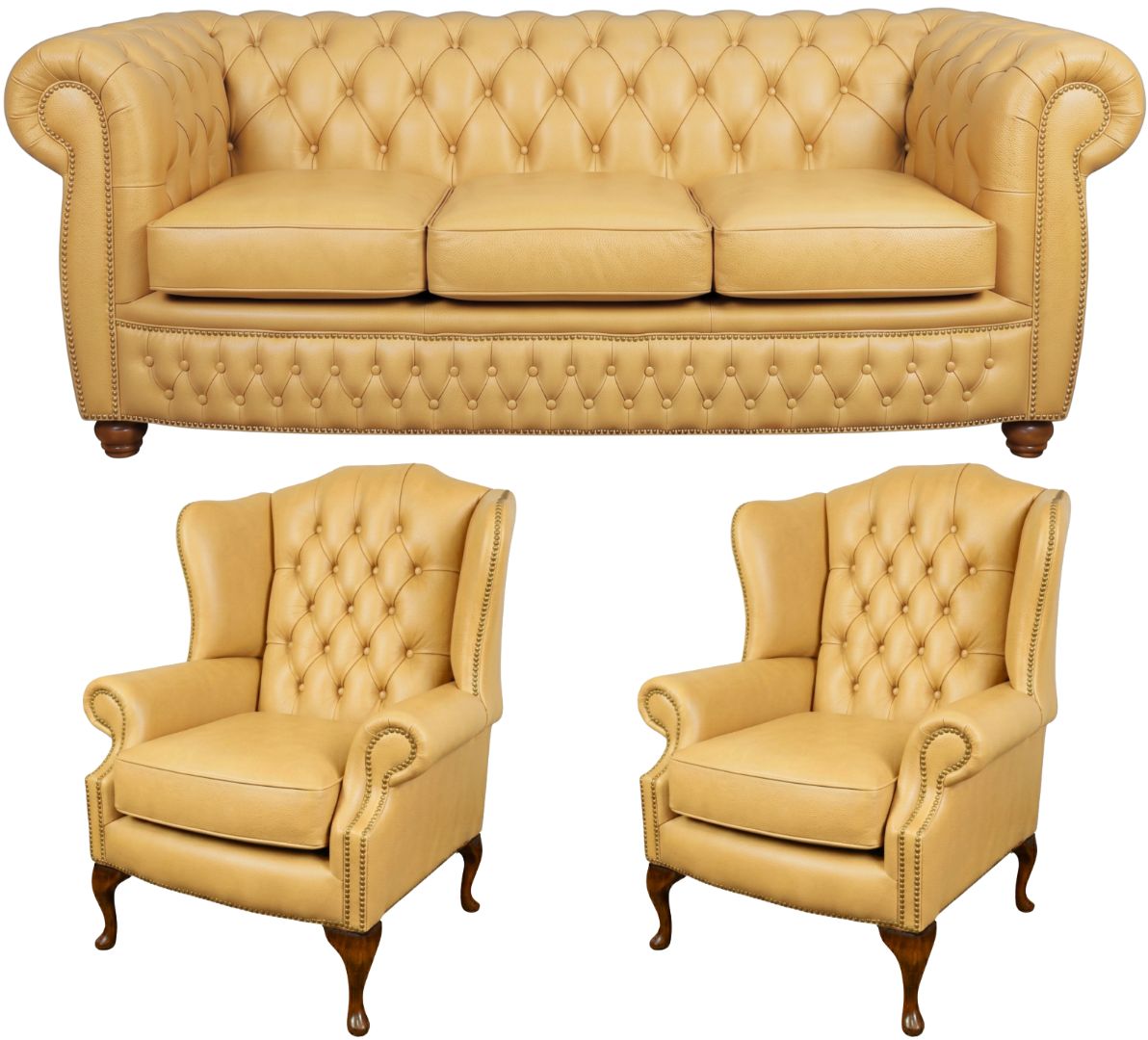 The Chamberlain Chesterfield 3 Piece Suite