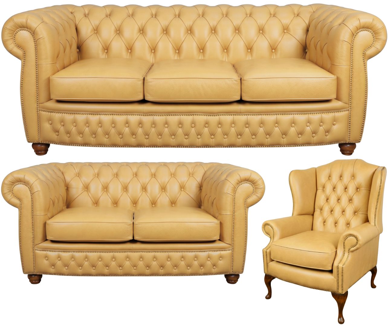 The Chamberlain Chesterfield 3 Piece Suite