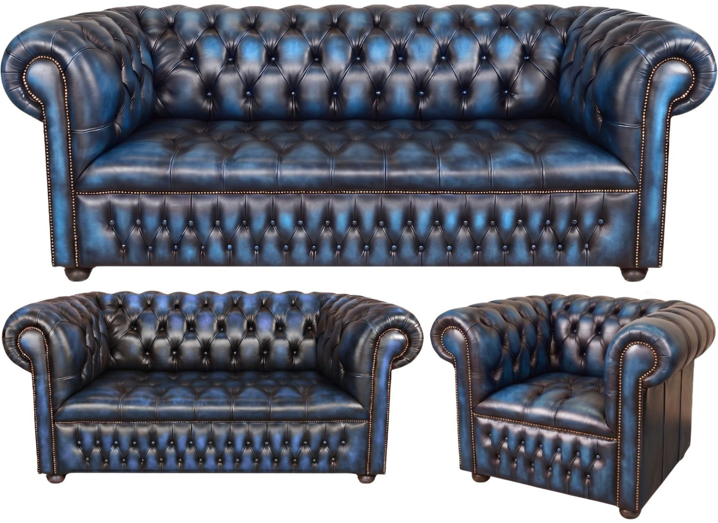 The Churchill Chesterfield 3 Piece Suite