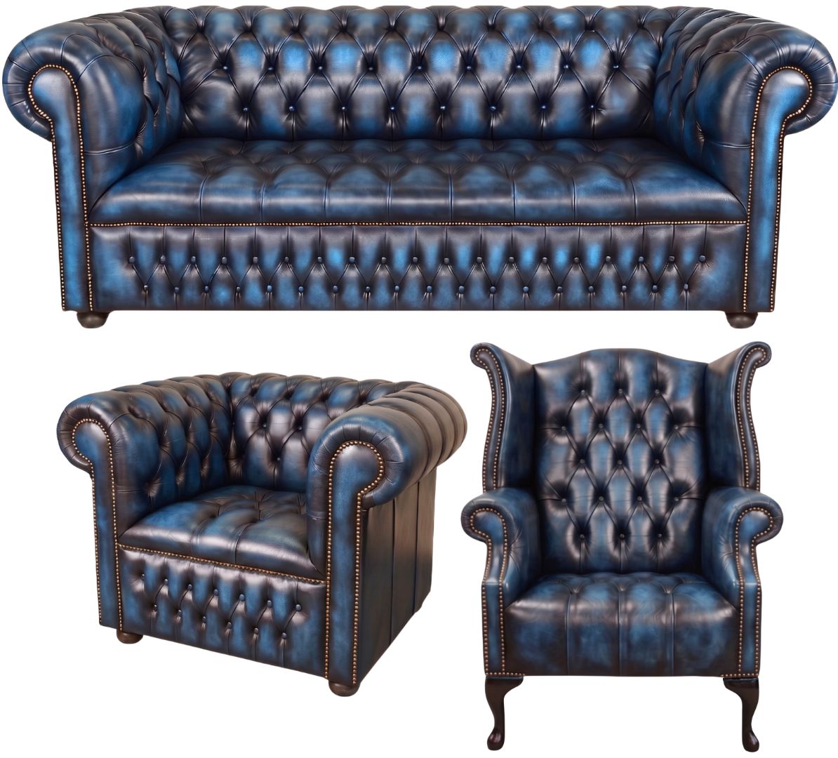 The Churchill Chesterfield 3 Piece Suite