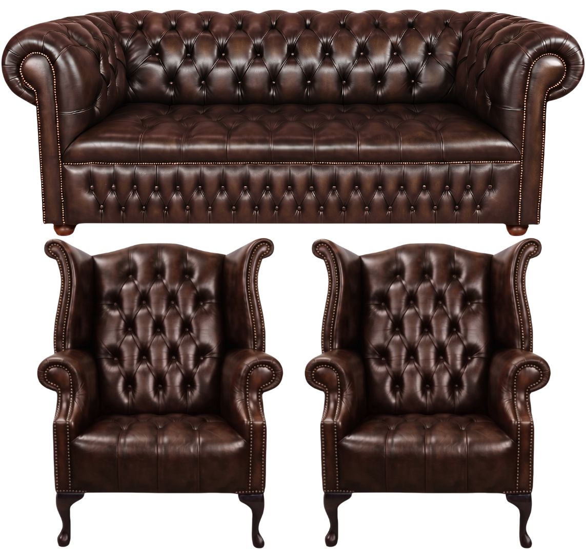The Churchill Chesterfield 3 Piece Suite