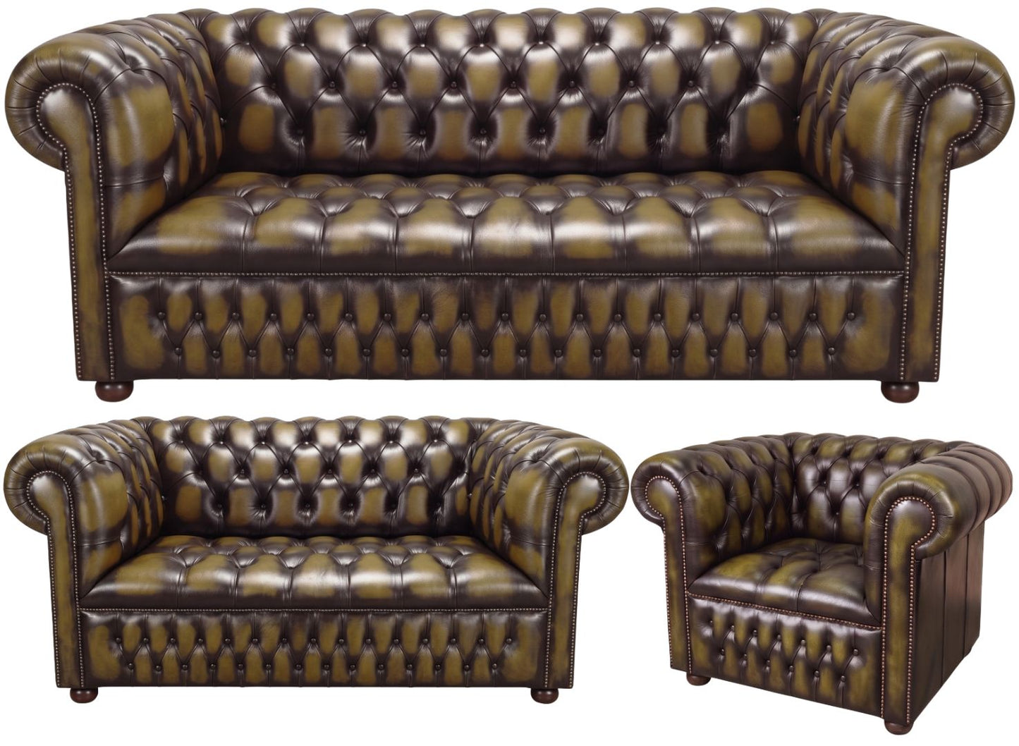 The Churchill Chesterfield 3 Piece Suite