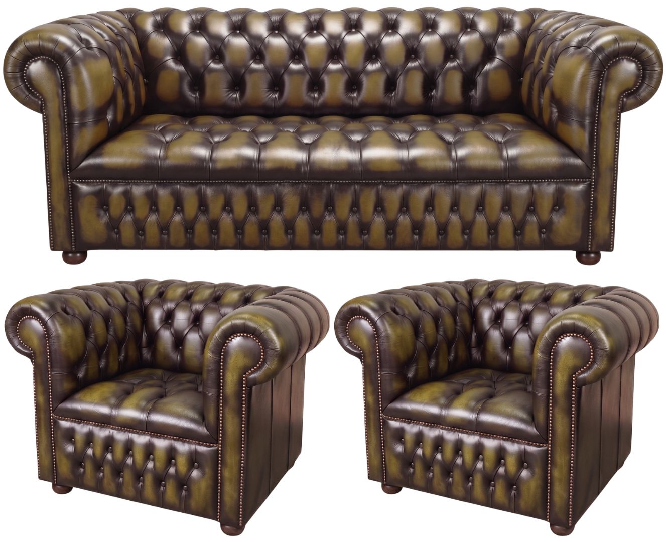 The Churchill Chesterfield 3 Piece Suite