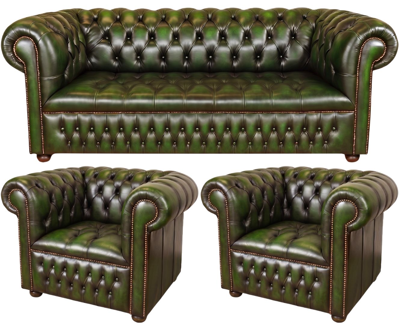 The Churchill Chesterfield 3 Piece Suite