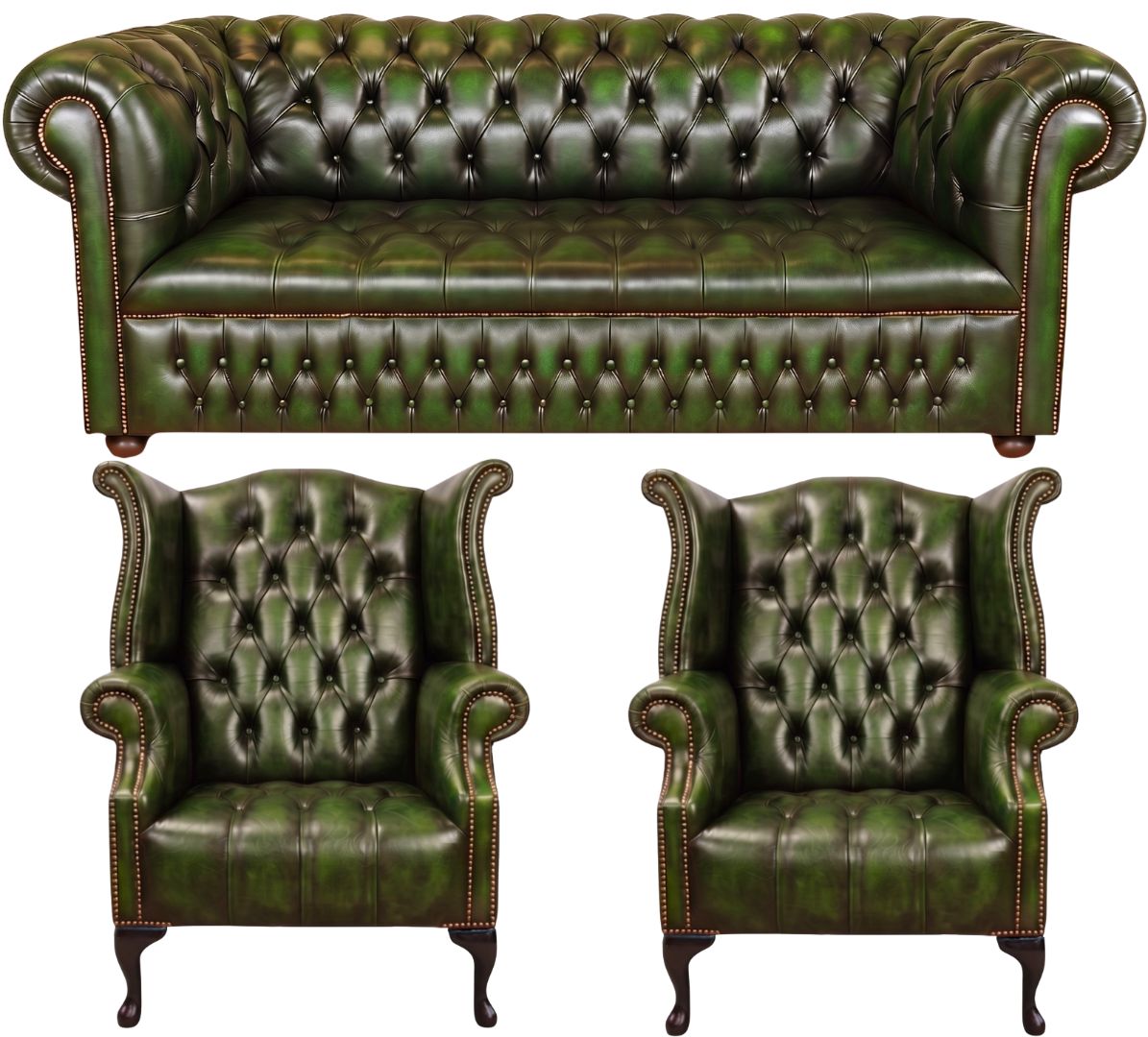 The Churchill Chesterfield 3 Piece Suite