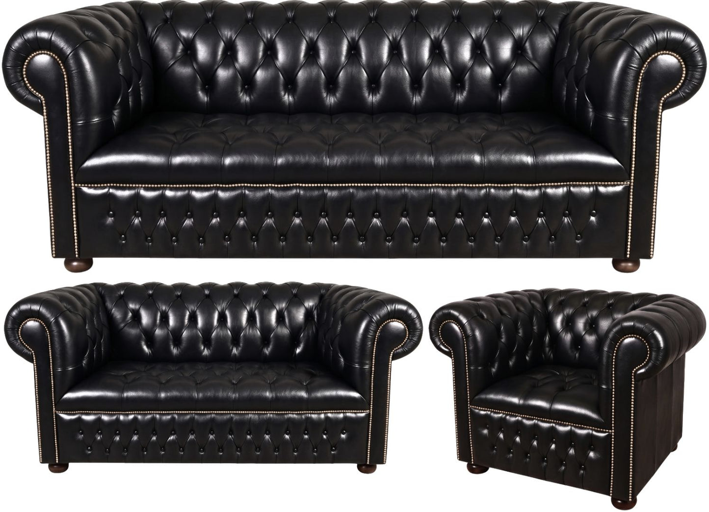 The Churchill Chesterfield 3 Piece Suite