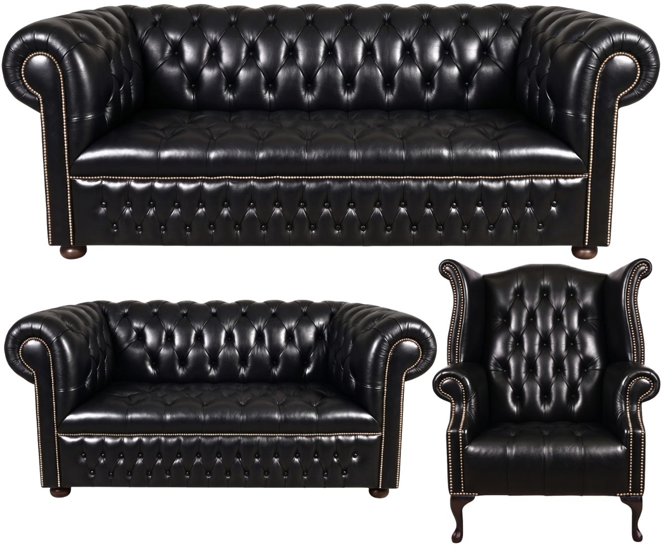The Churchill Chesterfield 3 Piece Suite