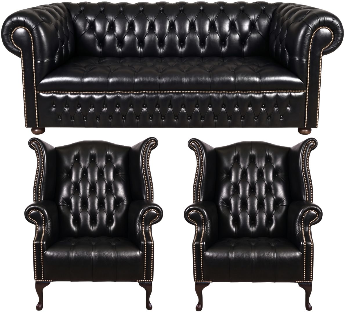 The Churchill Chesterfield 3 Piece Suite