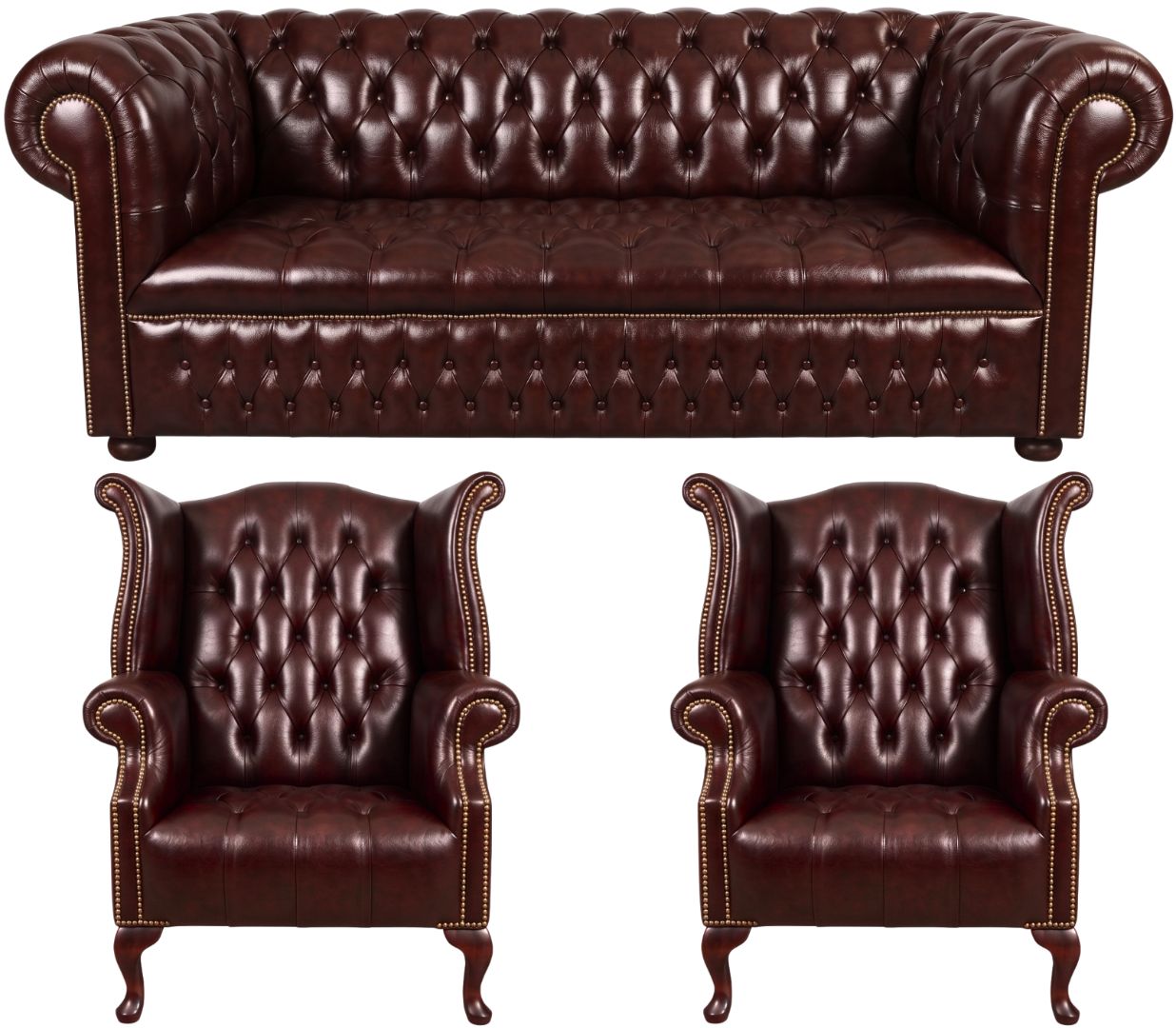 The Churchill Chesterfield 3 Piece Suite