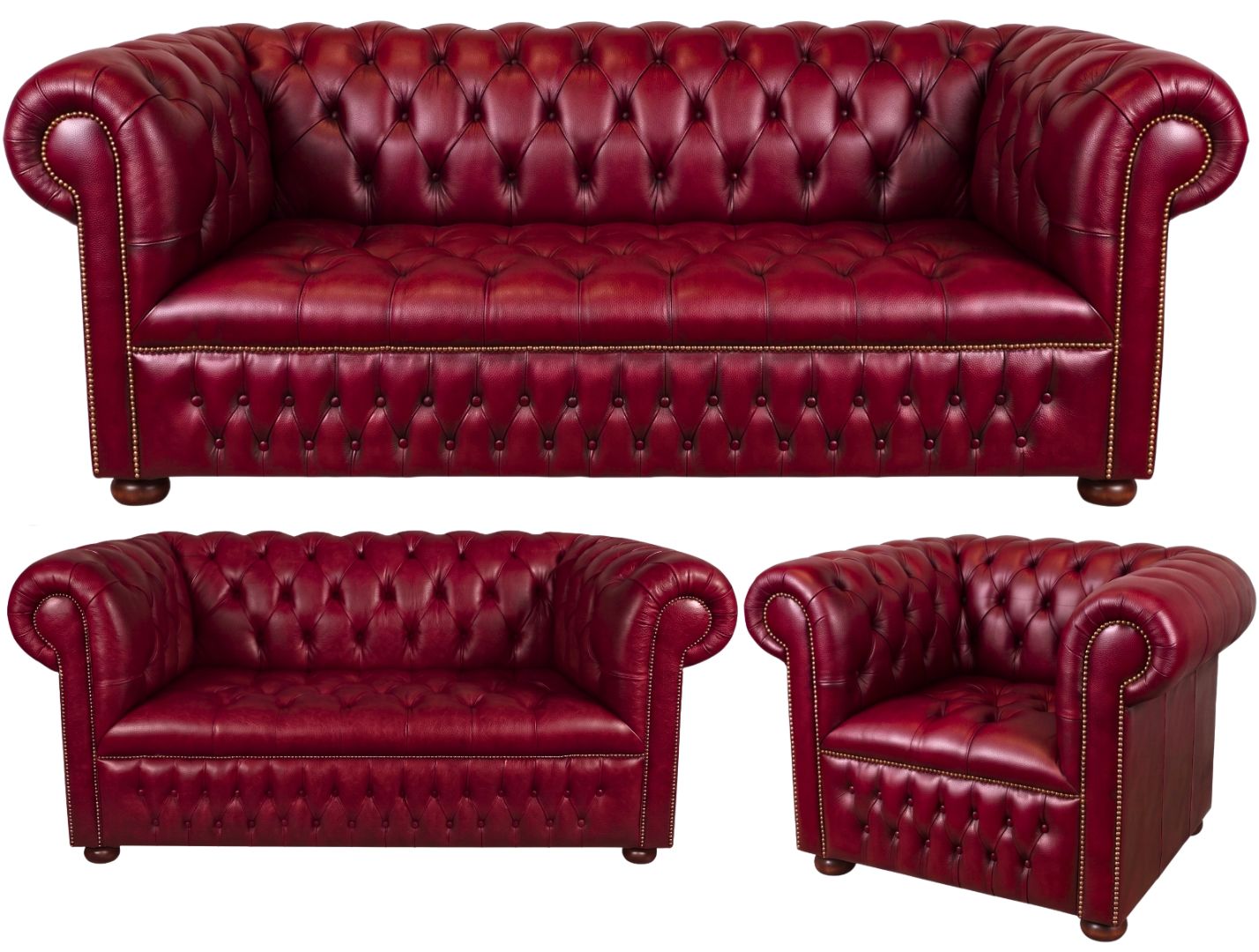 The Churchill Chesterfield 3 Piece Suite